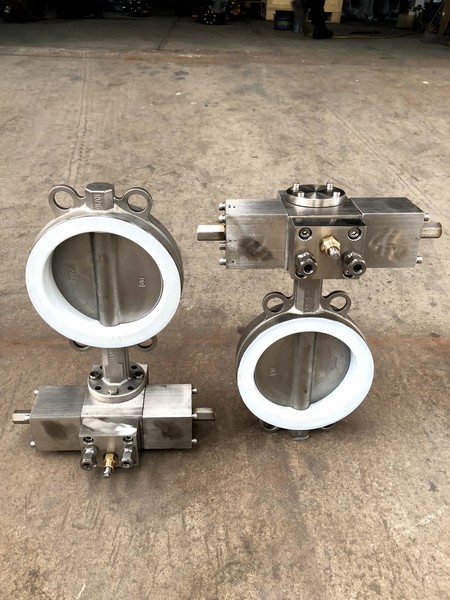 不銹鋼液壓襯四氟蝶閥 DN150